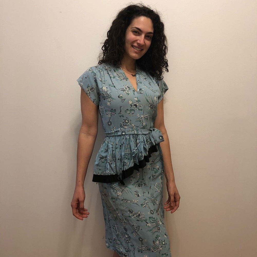 Adorable vintage blue dress